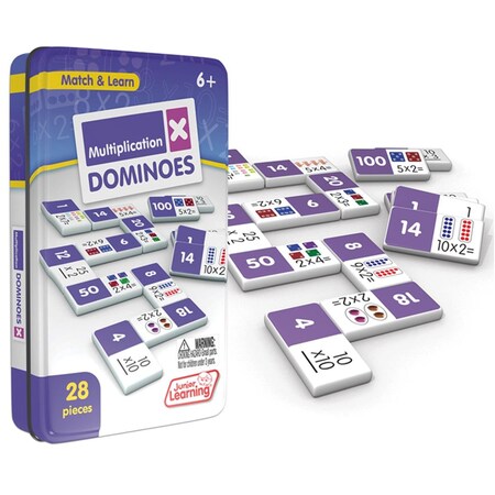 Junior Learning Junior Learning JRL483-2 Multiplication Dominoes - 2 Each JRL483-2